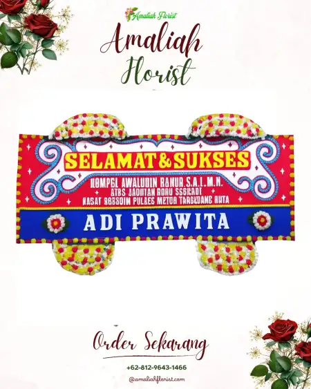 Papan Bunga Ucapan Selamat Api Api